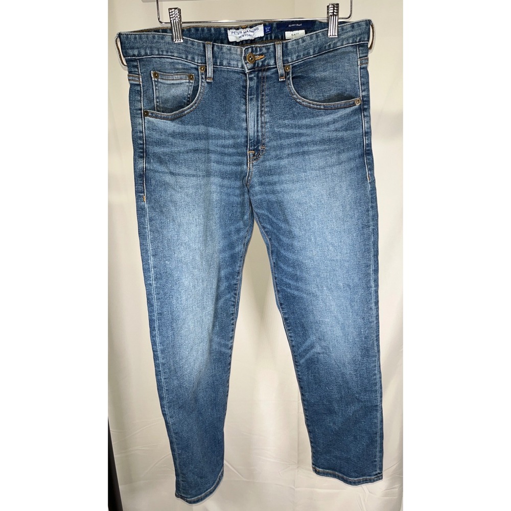 Peter Manning Johnny Jeans Slim Fit Blue Denim Medium Wash Mens 31W 26L PMNYC